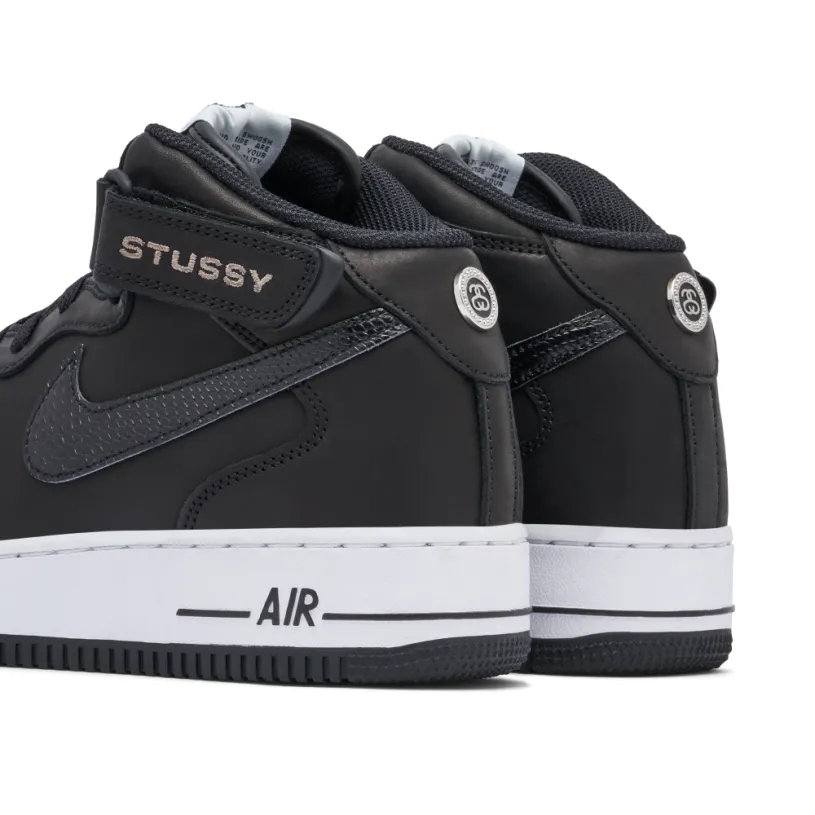 Stussy x Nike Air Force 1 Mid Black 