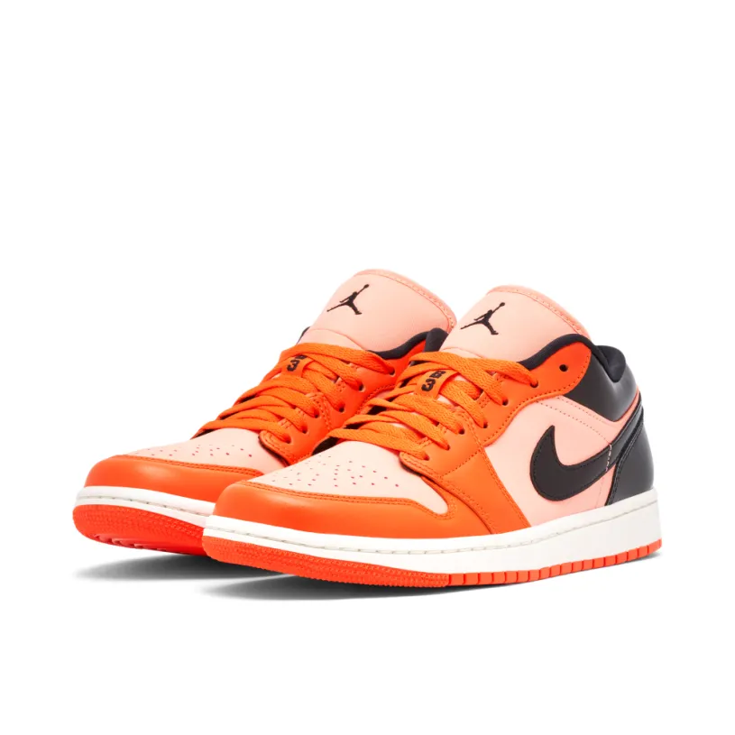 Air Jordan 1 Low Orange Black Womens 