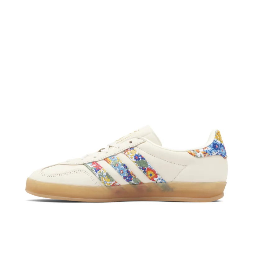 Adidas Gazelle Indoor Liberty London Floral Embroidery Stripes Womens