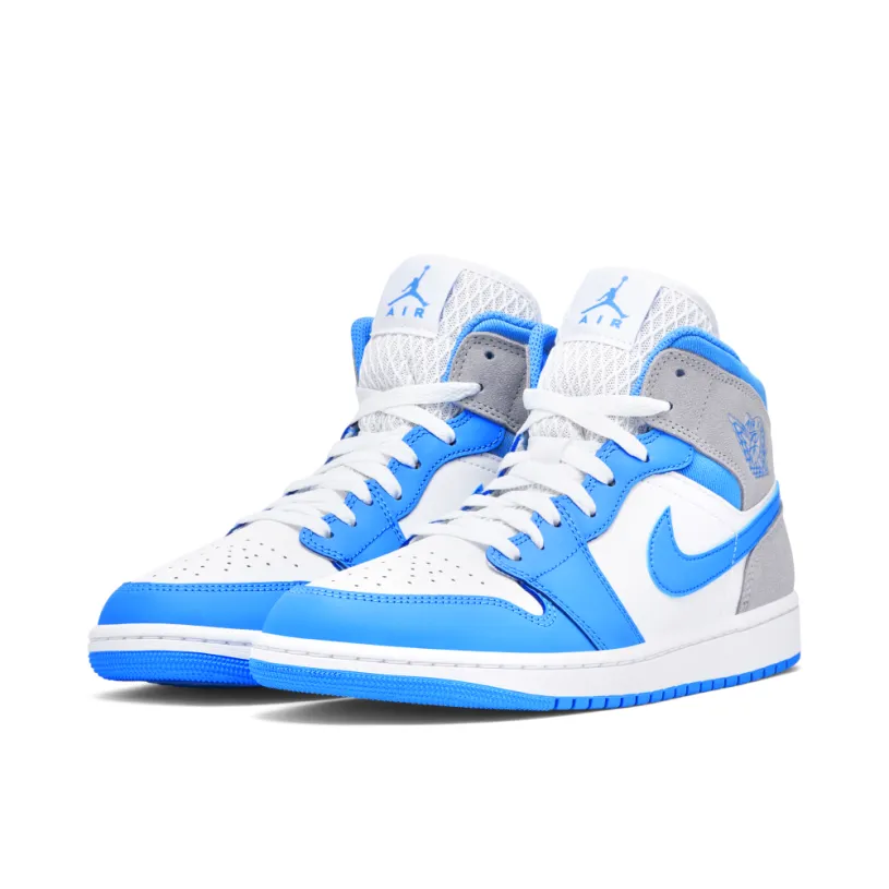 Air Jordan 1 Mid University Blue Grey 