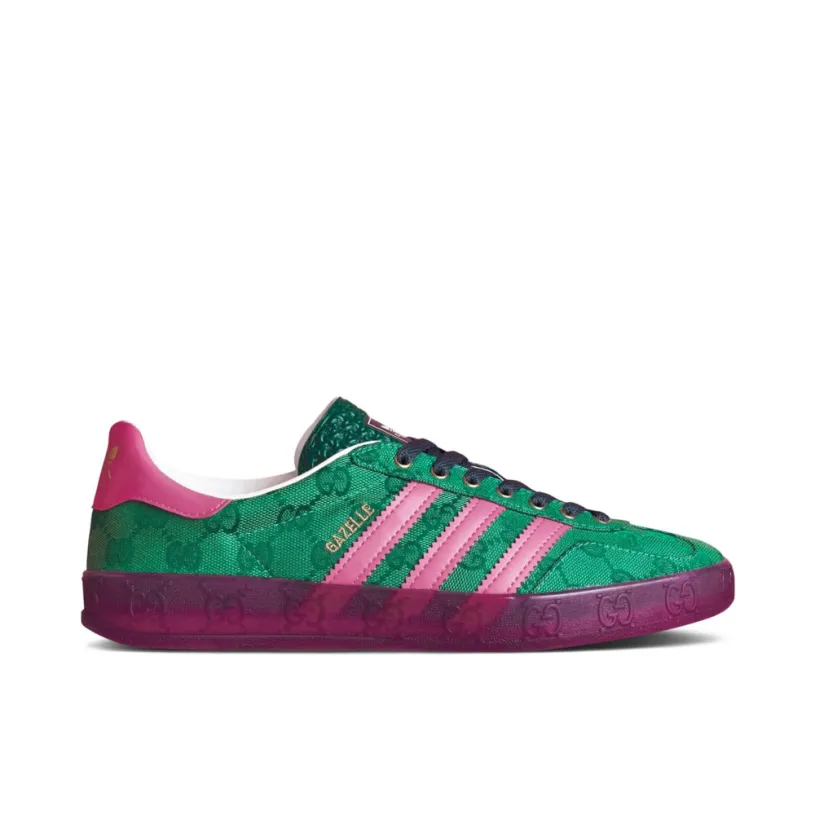 Adidas Gazelle x Gucci GG Monogram Green Womens
