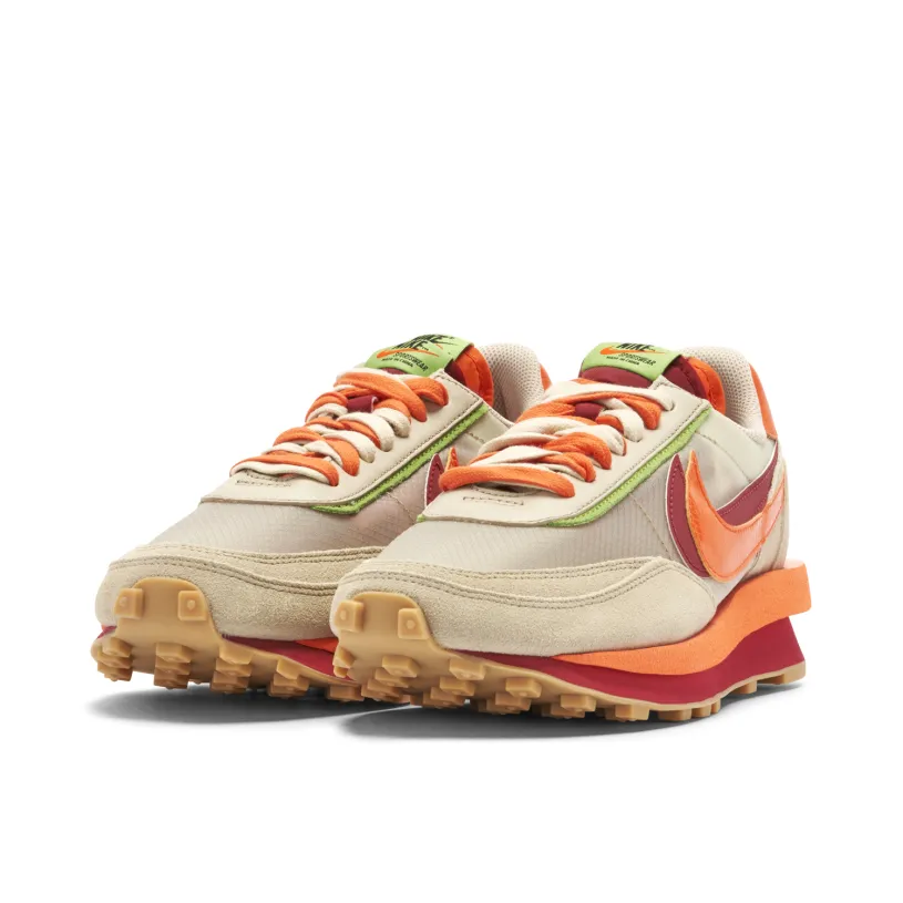 Nike LDWaffle x CLOT x Sacai Net Orange Blaze 