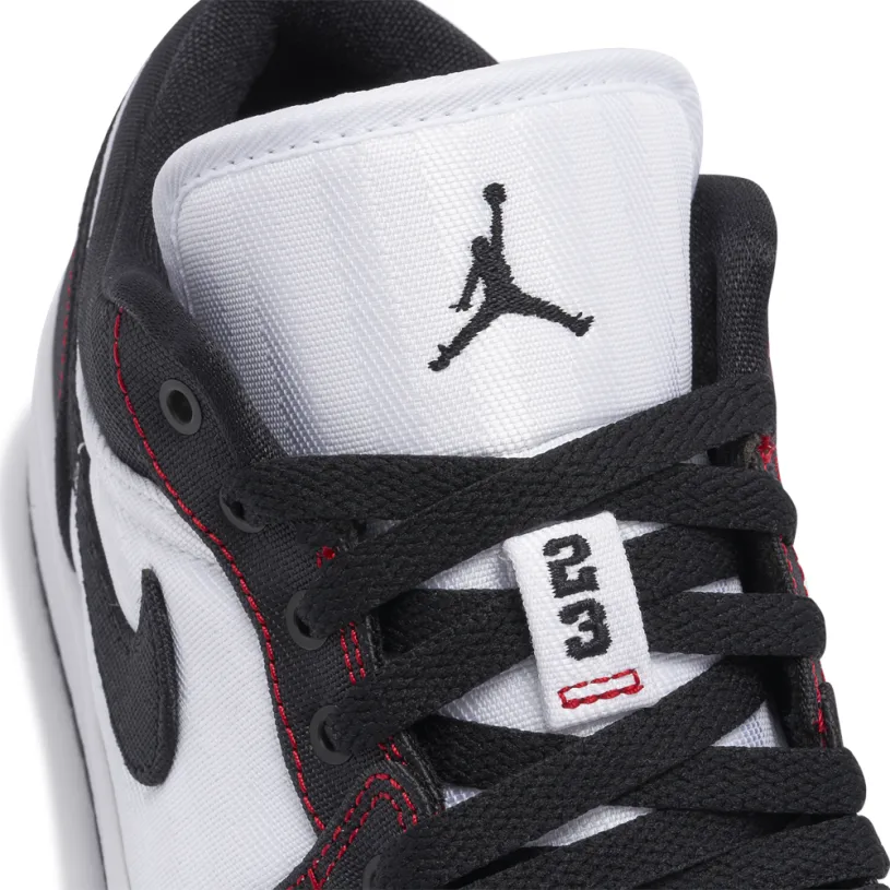 Air Jordan 1 Low SE Utility Black White Red Womens 