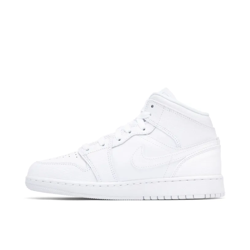 Air Jordan 1 Mid Triple White GS
