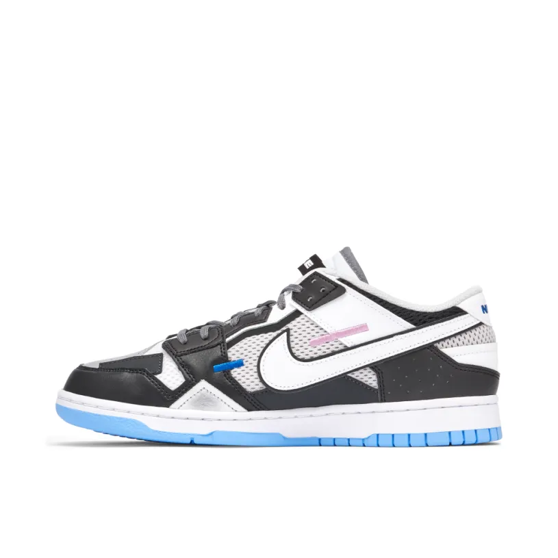 Nike Dunk Scrap Mismatch Black White Blue