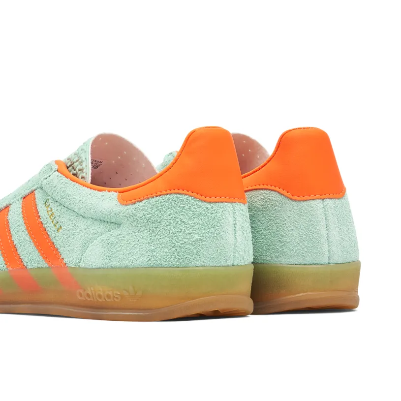 Adidas Gazelle Indoor Pulse Mint Solar Orange Womens 