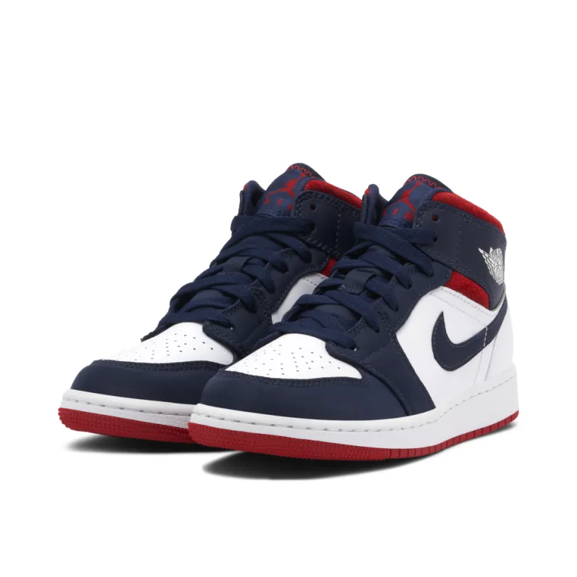 Air Jordan 1 Mid GS Olympic 