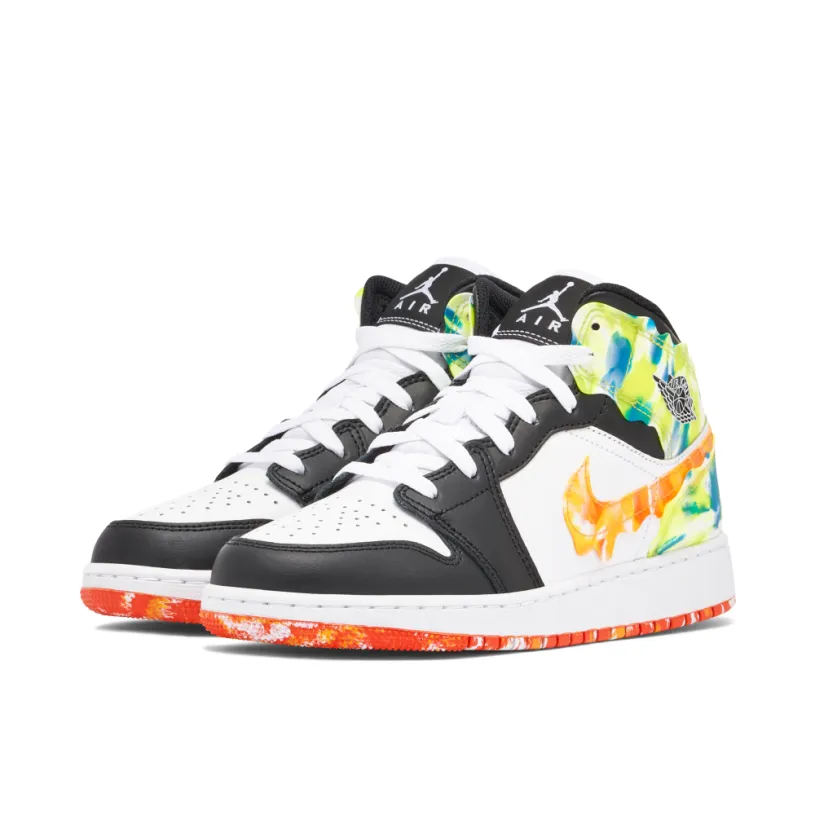Air Jordan 1 Mid SE Drip GS 