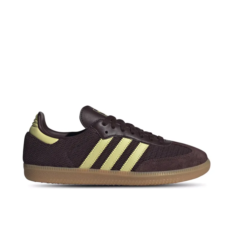 Adidas Samba OG Shadow Brown Powder Yellow Womens