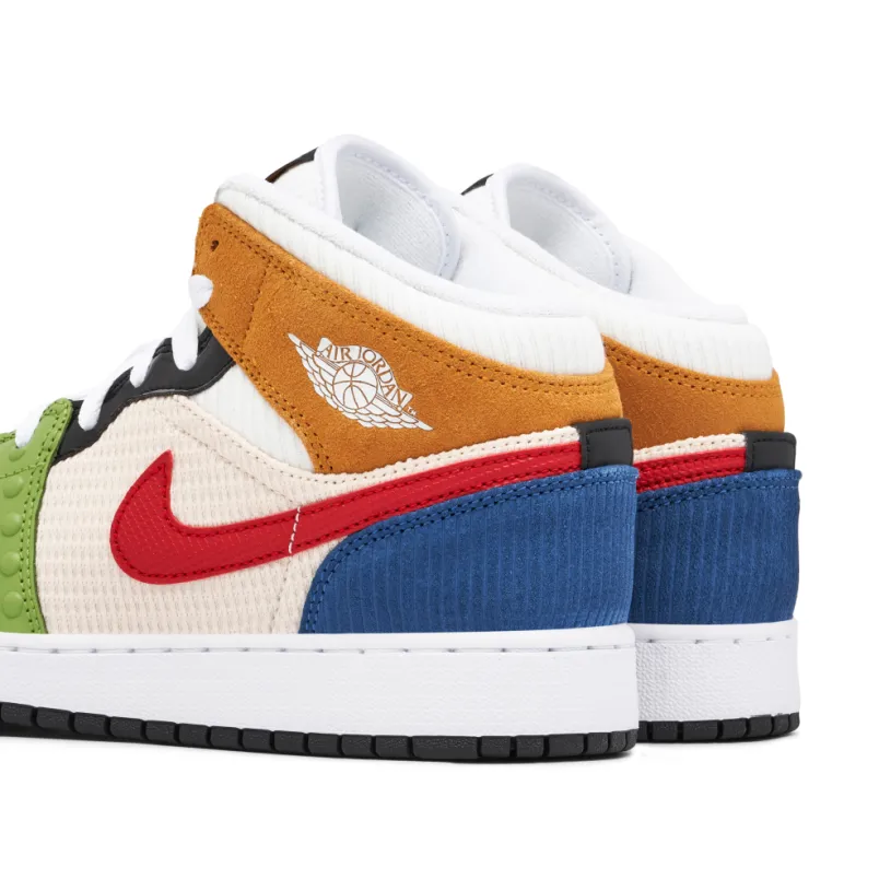 Air Jordan 1 Mid SE Messy Room GS 
