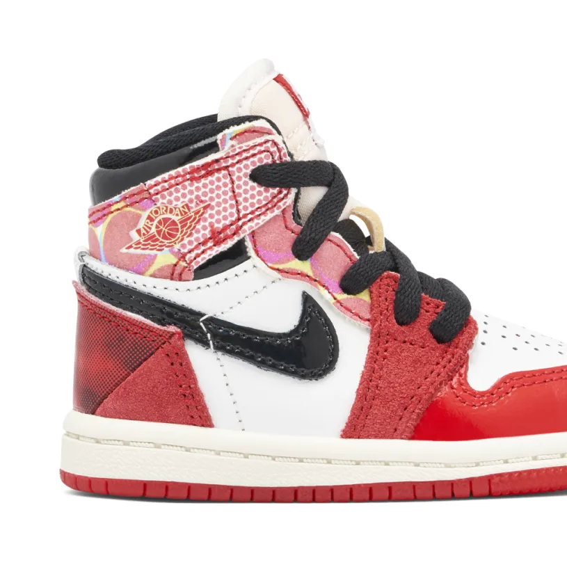 Air Jordan 1 High x Spider-Man Across The Spider-verse Red Black TD 