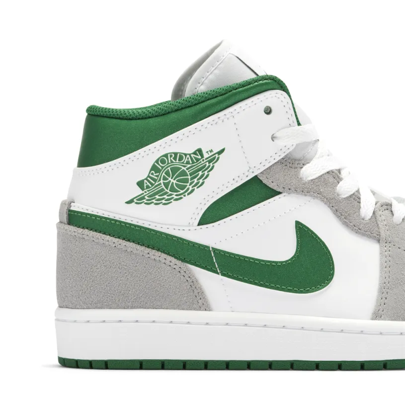 Air Jordan 1 Mid Grey Green 