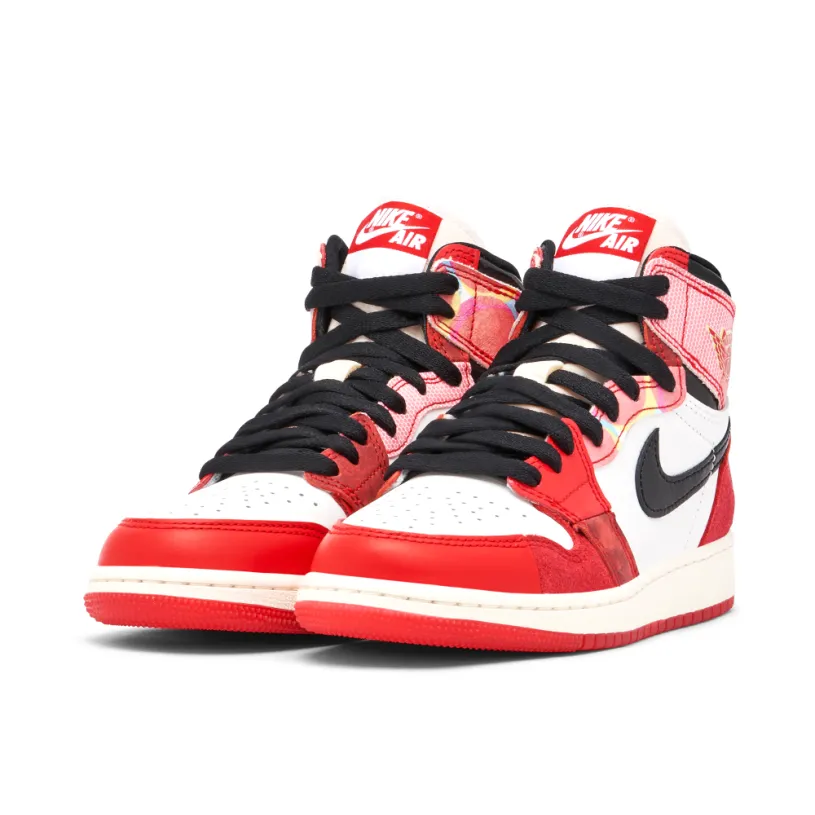 Air Jordan 1 High x Spider-Man Across the Spider-verse Red Black GS 