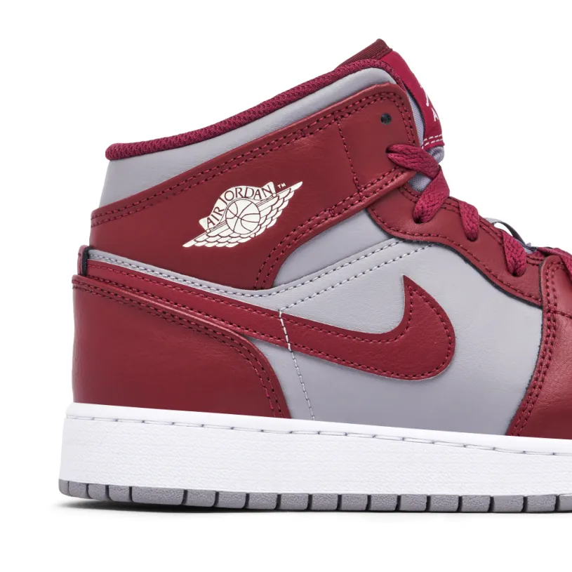 Air Jordan 1 Mid Team Red GS 
