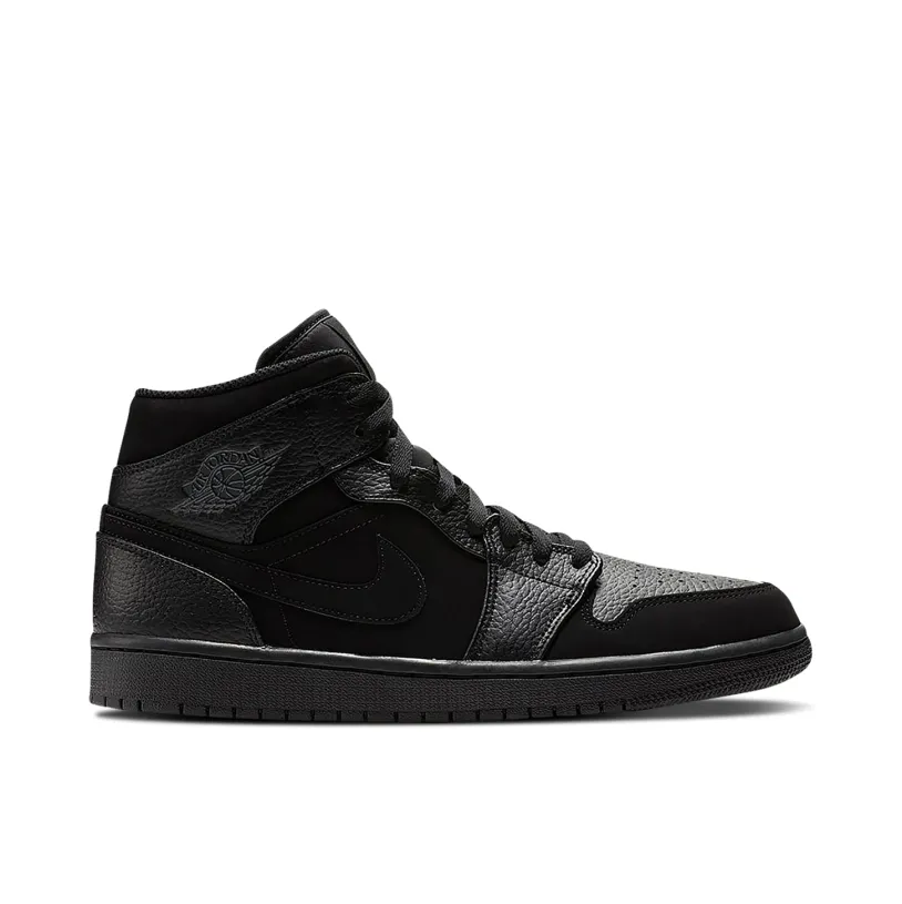 Air Jordan 1 Mid Black Dark Smoke Grey