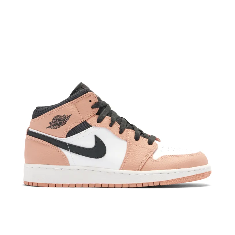 Air Jordan 1 Mid Pink Quartz GS