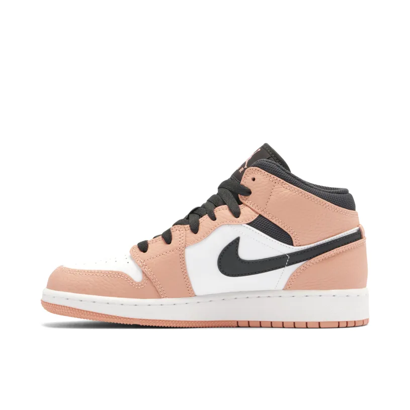 Air Jordan 1 Mid Pink Quartz GS