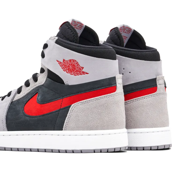 Air Jordan 1 High Zoom Air CMFT 2 Grey Fire Red 