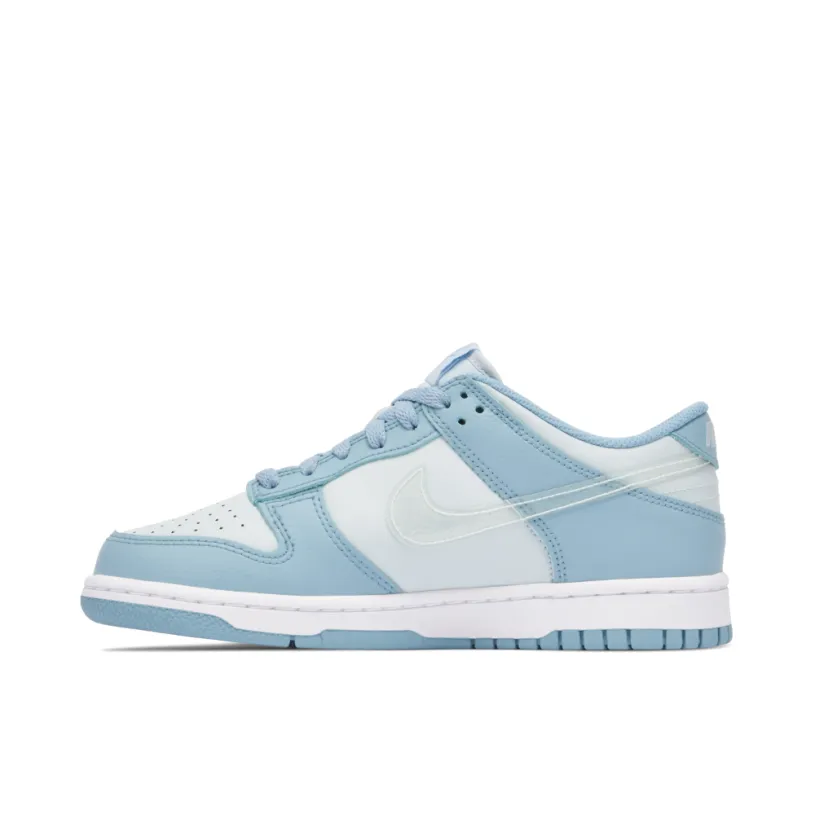 Nike Dunk Low Clear Swoosh Blue GS