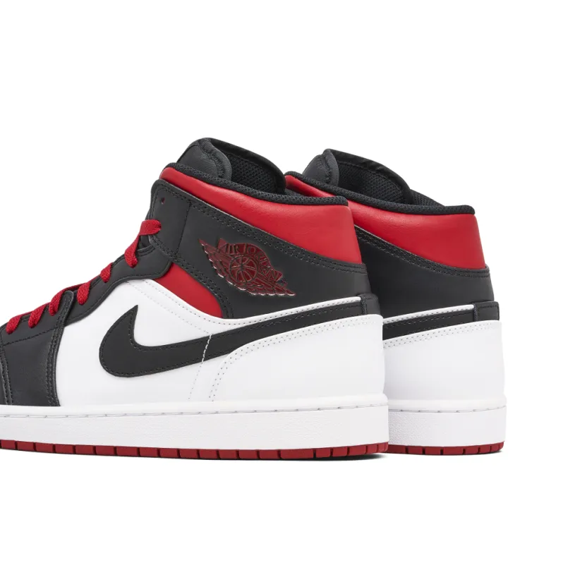 Air Jordan 1 Mid Gym Red Black Toe 