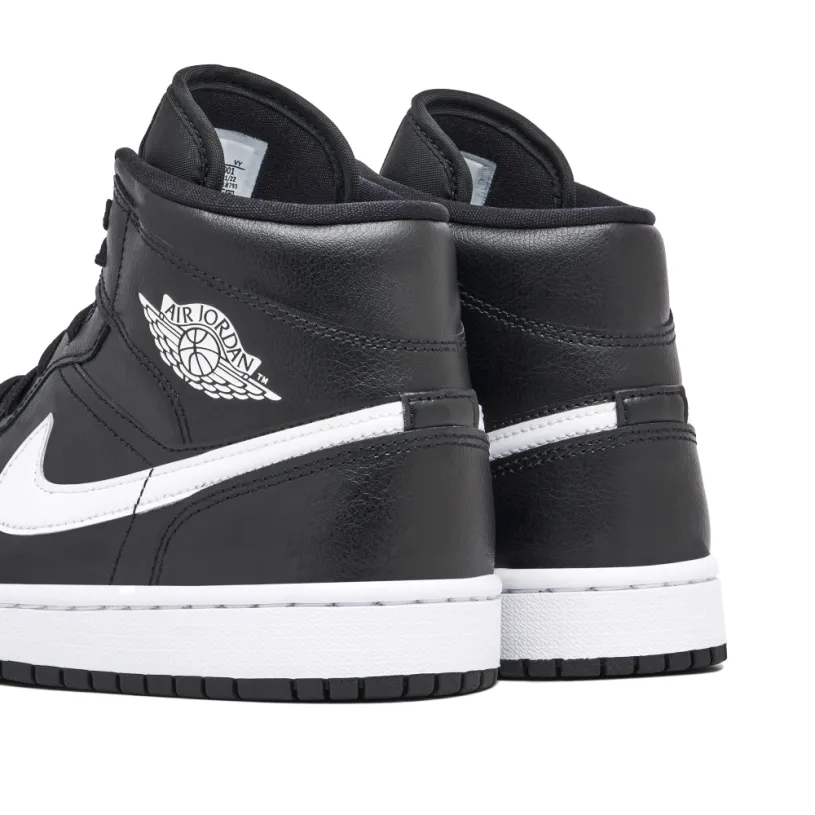 Air Jordan 1 Mid Black White Womens 