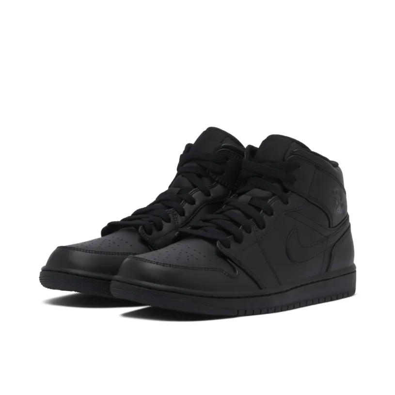 Air Jordan 1 Mid Triple Black 