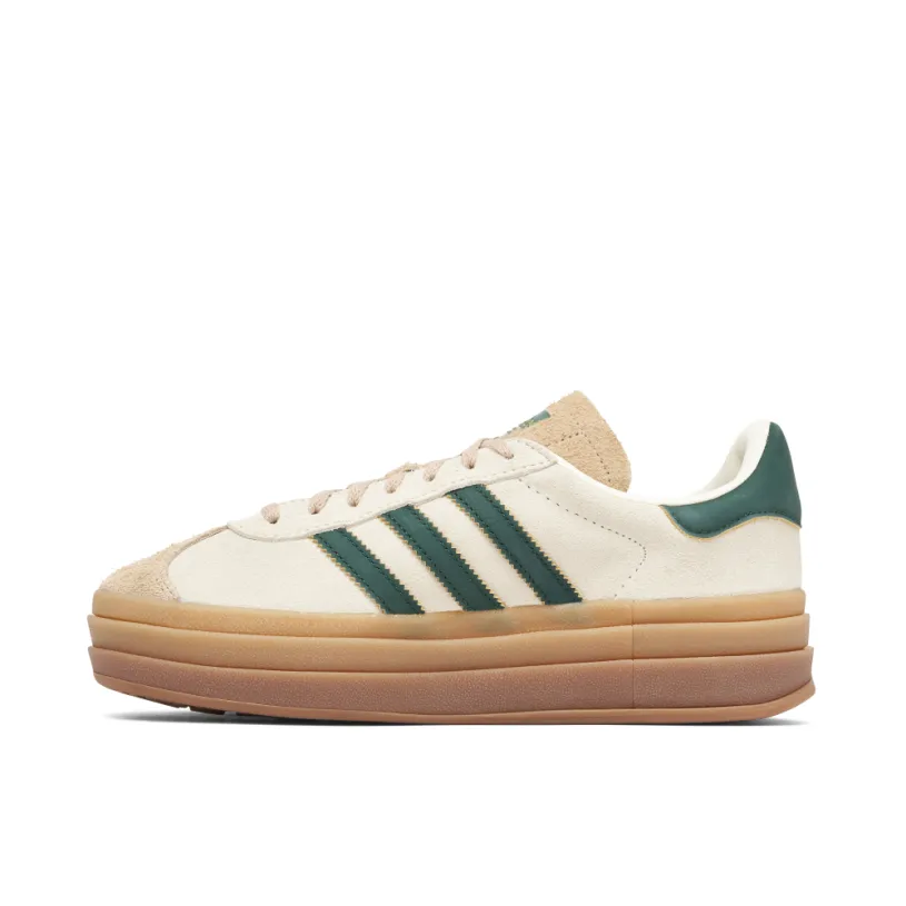 adidas Gazelle Bold Beige Collegiate Green Womens 