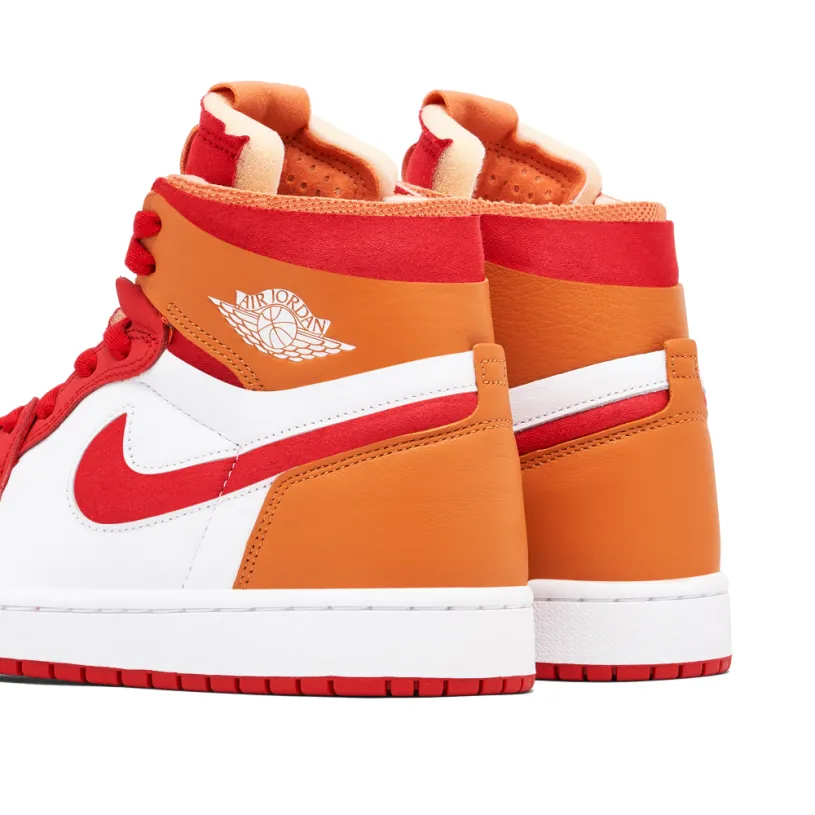 Air Jordan 1 High Zoom CMFT Fire Red Curry Womens 