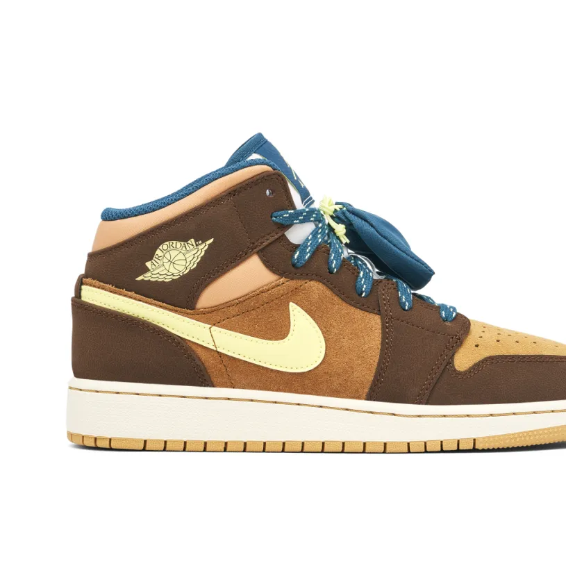 Air Jordan 1 Mid SE Cacao Wow GS 