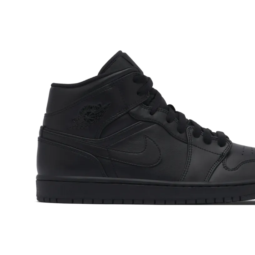 Air Jordan 1 Mid Triple Black 
