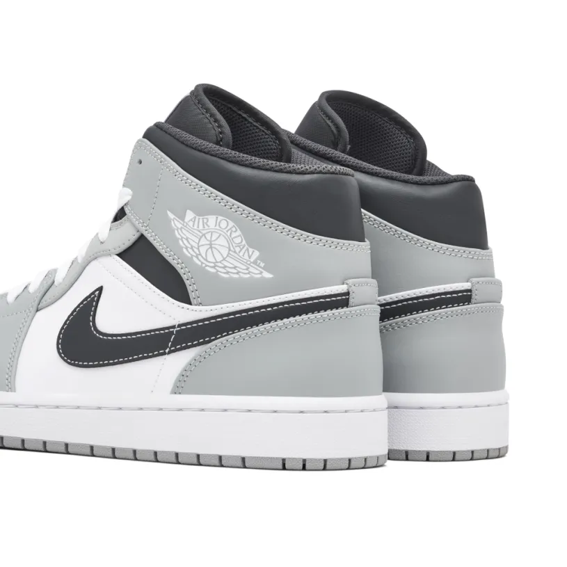 Air Jordan 1 Mid Smoke Grey Black 
