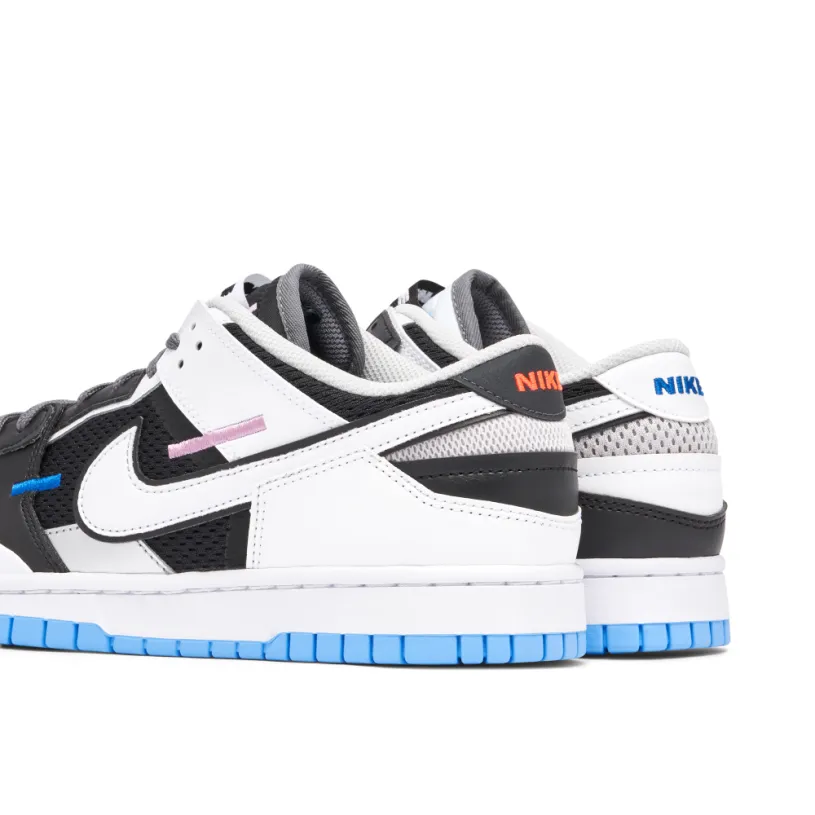 Nike Dunk Scrap Mismatch Black White Blue 
