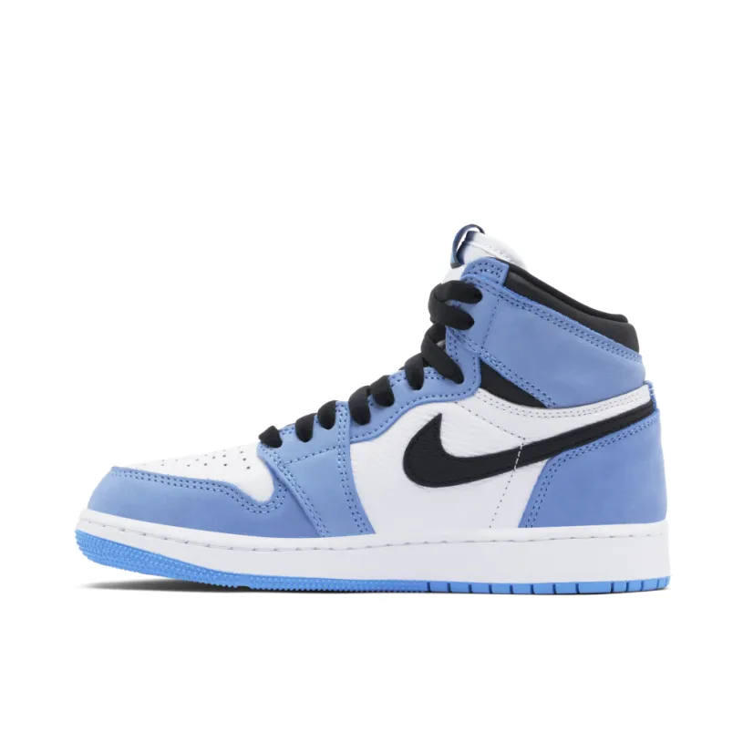 Air Jordan 1 Retro High White University Blue Black GS