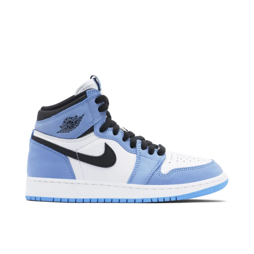 Air Jordan 1 Retro High White University Blue Black GS