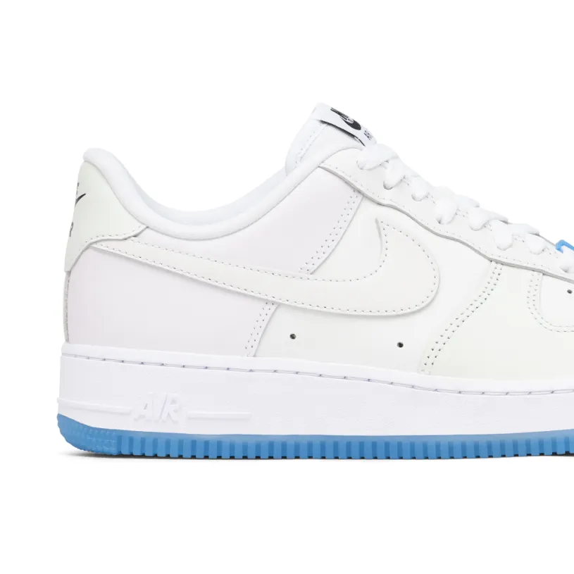 Air Force 1 Low UV Reactive Swoosh White Blue Pink Womens 