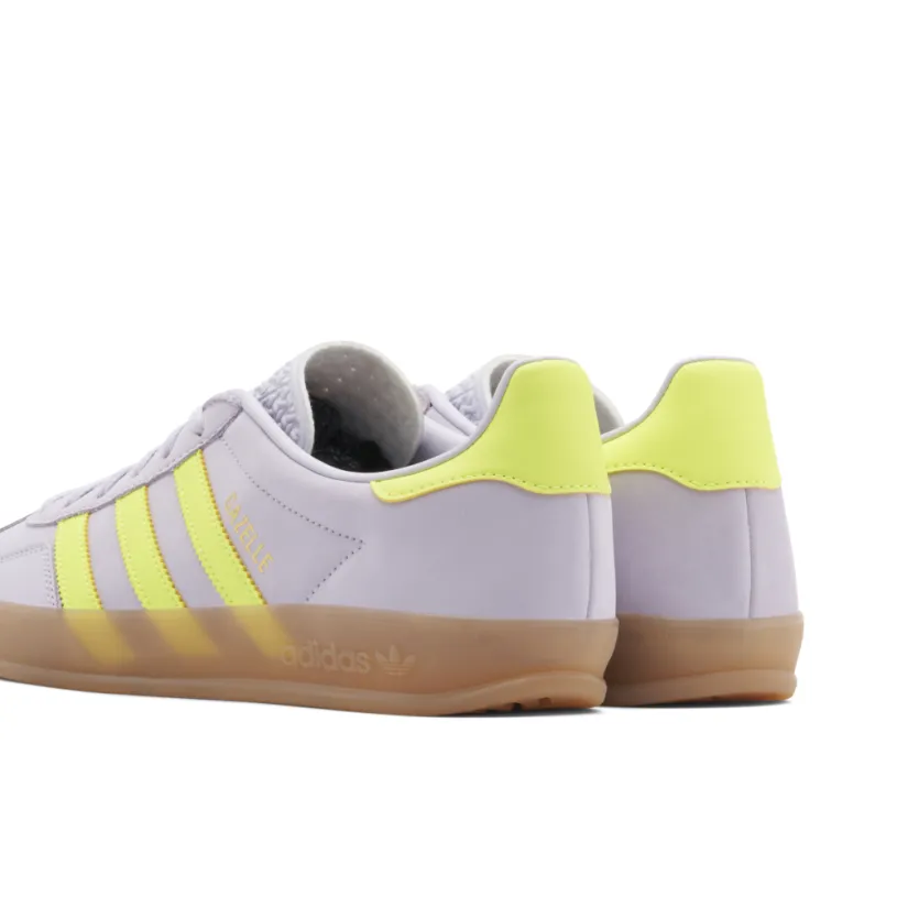 Adidas Gazelle Indoor Silver Dawn Solar Yellow Womens 