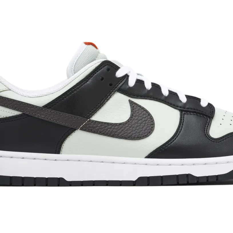 Nike Dunk Low Mini Swoosh Black Grey Orange 