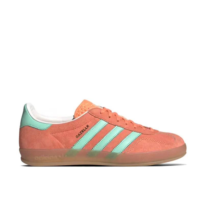 Adidas Gazelle Indoor Orange Clear Mint Womens