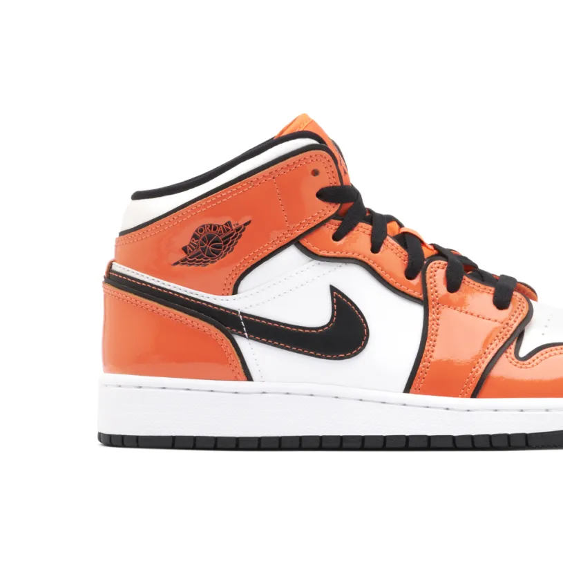Air Jordan 1 Mid Turf Orange GS 