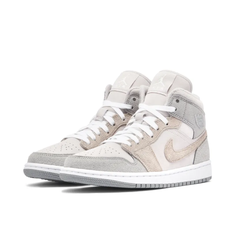 Air Jordan 1 Mid SE Particle Grey Womens 
