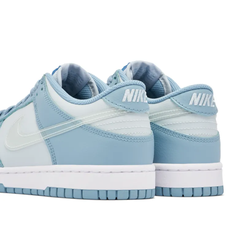 Nike Dunk Low Clear Swoosh Blue GS 