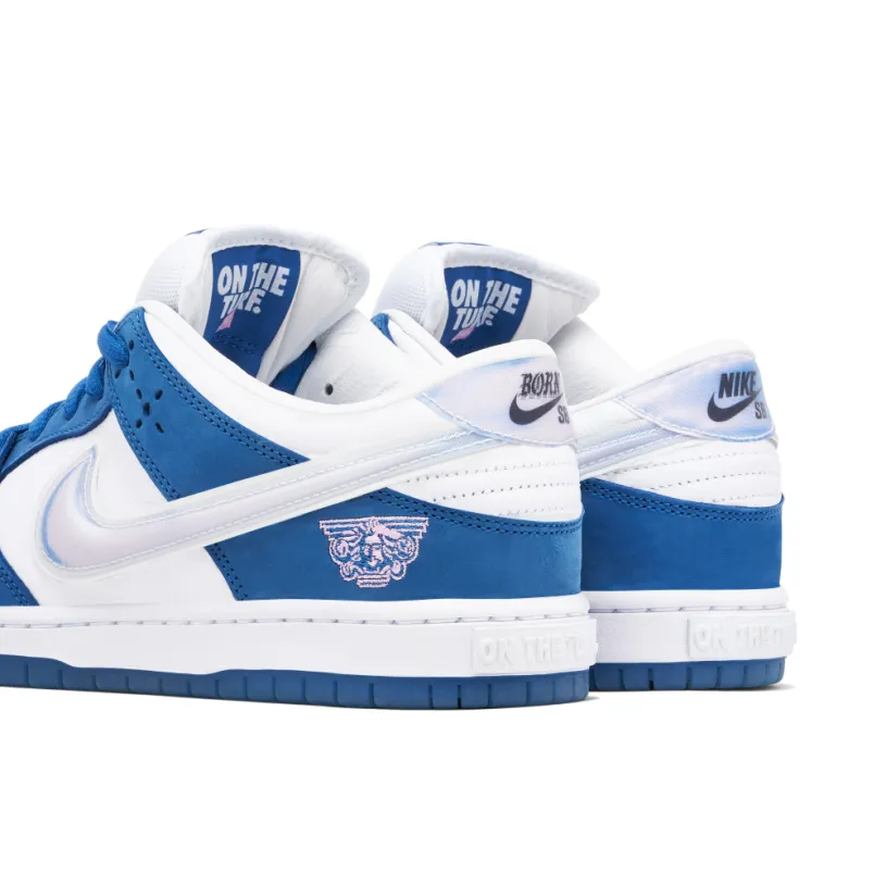 Nike SB Dunk Low x Born x Raised White Blue 