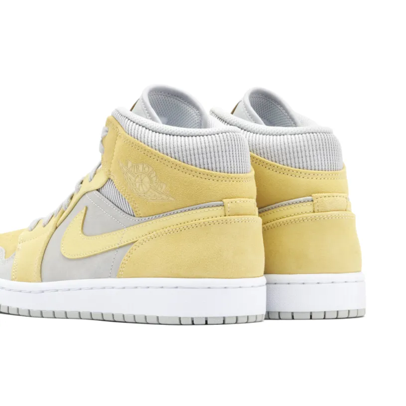 Air Jordan 1 Mid Mixed Textures Yellow 