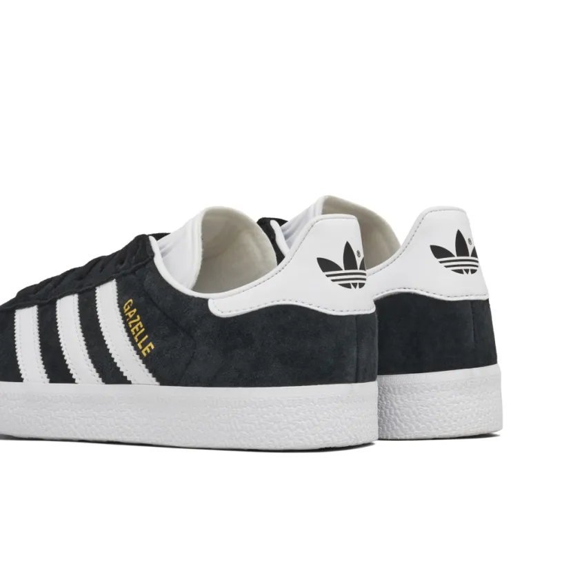 adidas Gazelle Core Black White Gold 