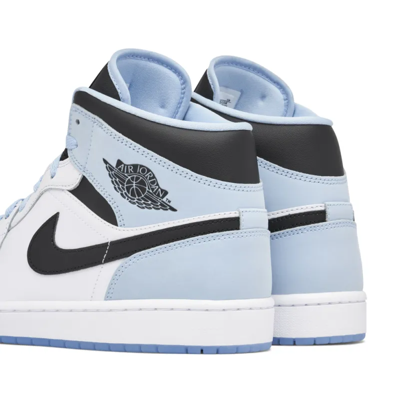 Air Jordan 1 Mid White Black Blue 