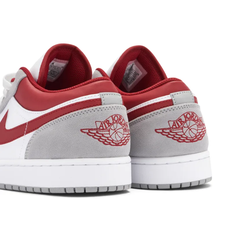 Air Jordan 1 Low Grey Red 