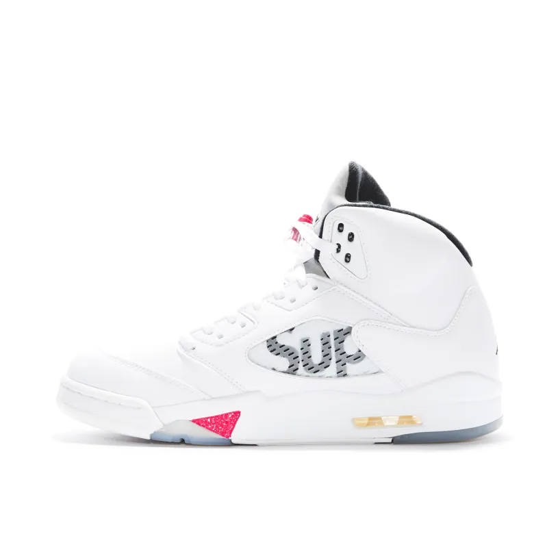Air Jordan 5 Retro White x Supreme
