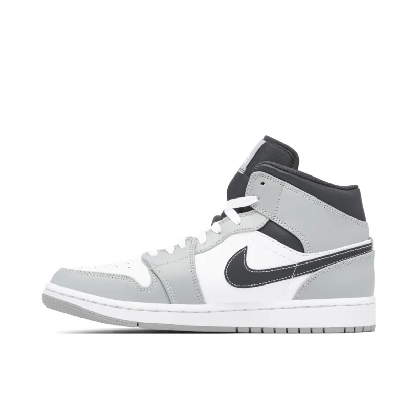 Air Jordan 1 Mid Smoke Grey Black 