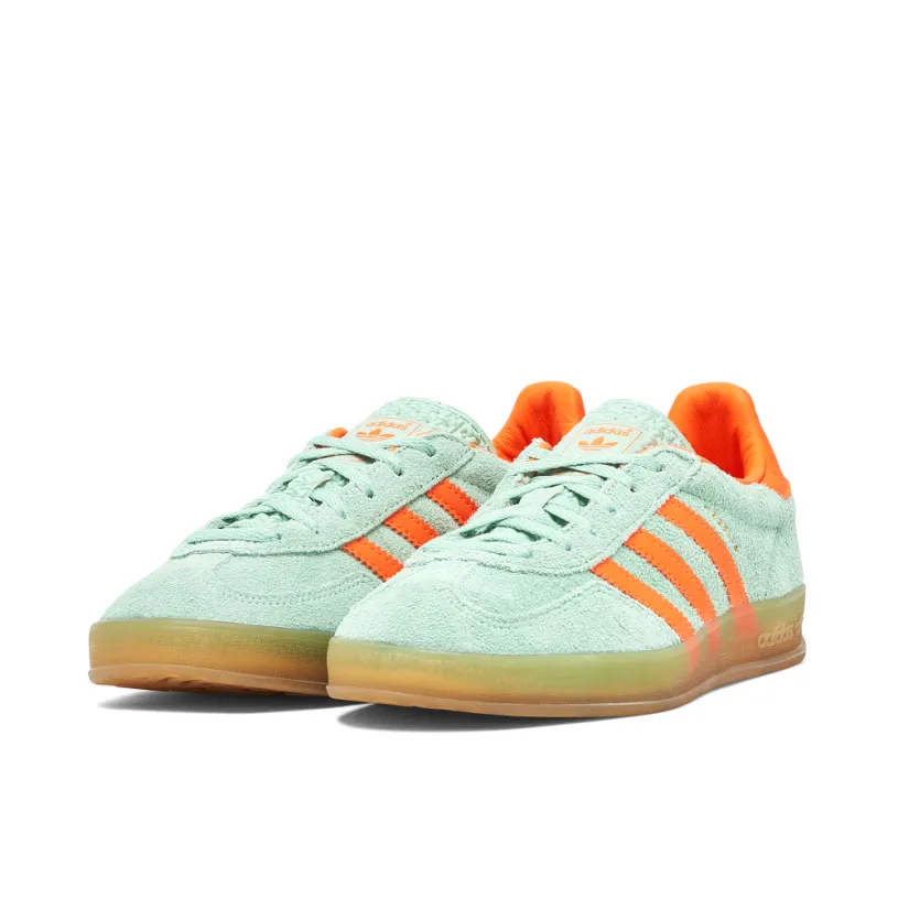 Adidas Gazelle Indoor Pulse Mint Solar Orange Womens 