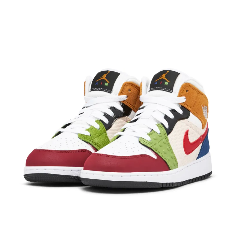 Air Jordan 1 Mid SE Messy Room GS 